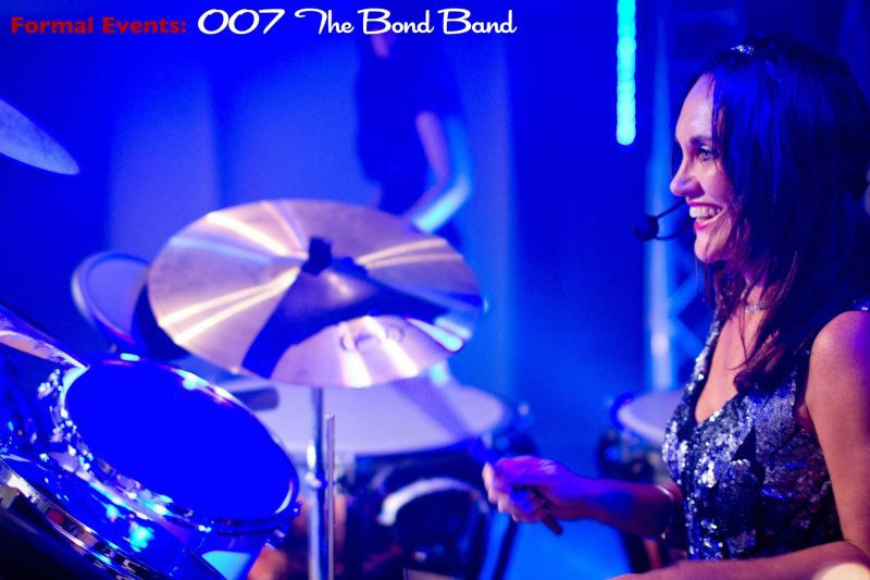 007 THE BOND BAND, Catherine Drums THE BOND BAND, for Formal/Black Tie Corporate Events